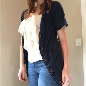 Hollister Navy Blue Cardigan